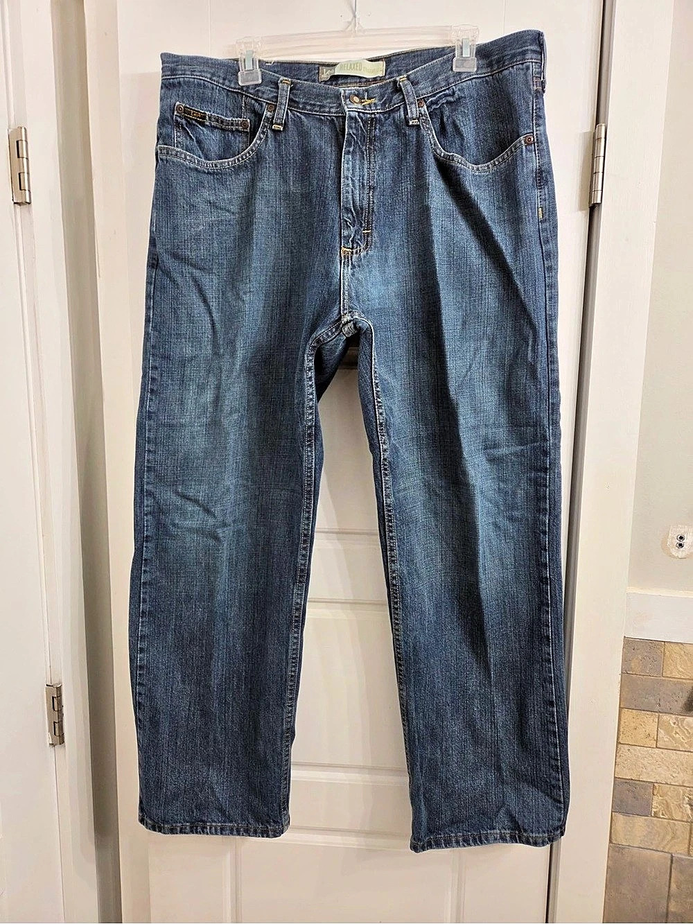 Lee Premium Select Regular Fit Straight Leg Jeans Blue Waist 38